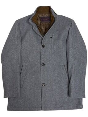 JOHNSTON & MURPHY Pea Coat Soft Business Casual Designer Jacket Mens Medium